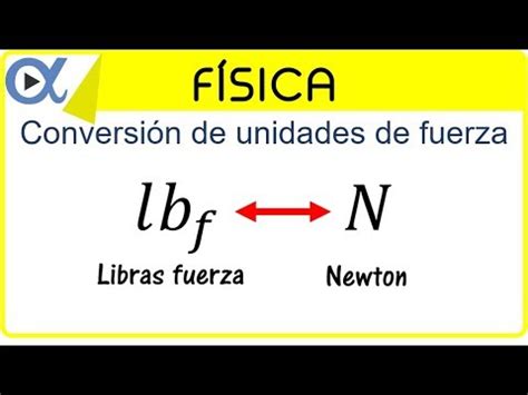 Conversión de unidades de fuerza ejemplo 1 | Física ...
