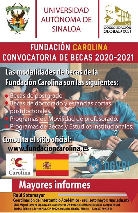 Convocatoria de Becas 2020 2021 Fundación Carolina – UAAM