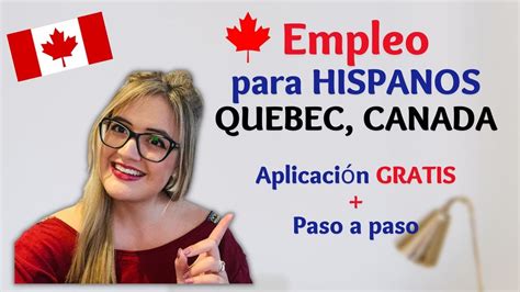 Convocatoria de EMPLEO para Hispanos en Quebec, Canadá  Convocatoria ...