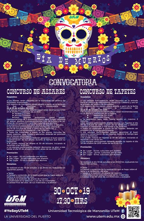 Convocatoria Día de Muertos UTeM 2019 | Universidad ...