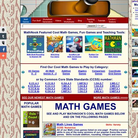 Cool Math Games for Kids Free Online Games at Mathnook ...