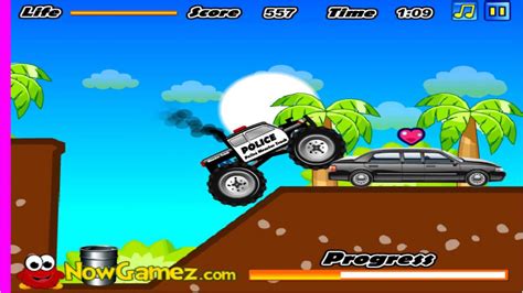 Cool Math Games   Police Monster Truck   YouTube
