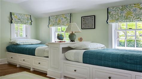 Cool Twin Bedroom Design with Double Bed for Teenage Room ...