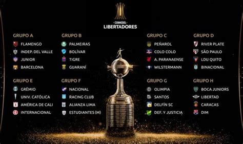 Copa Libertadores 2020: tabla de posiciones de los grupos tras la fecha ...