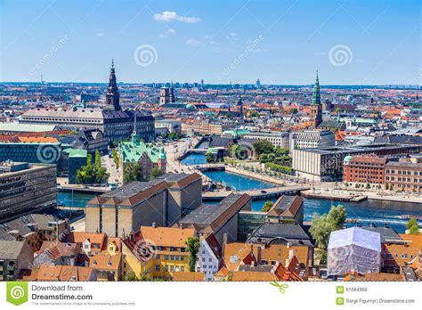 Copenhagen, Denmark stock image. Image of skyline, city ...