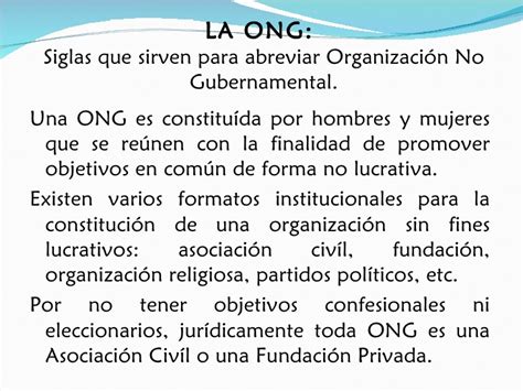 Copia de  Las ONG