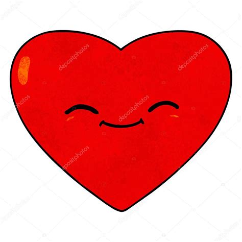 Corazón Amor Feliz Dibujos Animados — Vector de stock  lineartestpilot ...