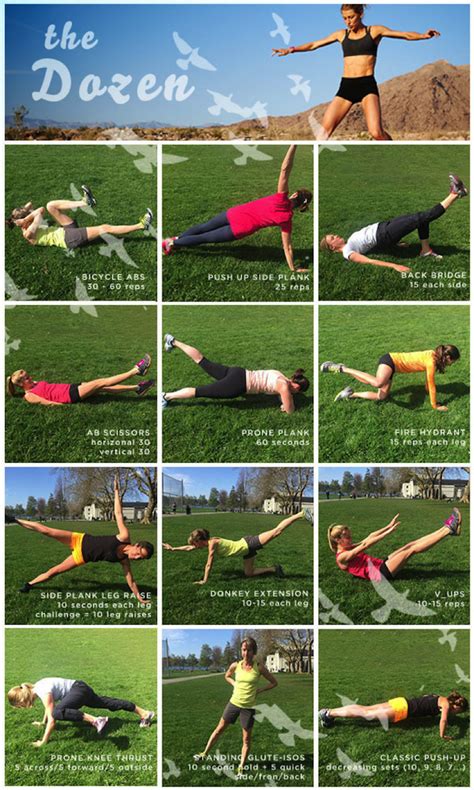 Core Routine for Runners: The Dozen  on the @oiselle blog ...