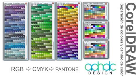 CorelDRAW, Separación de colores CMYK/RGB a PANTONE y ...