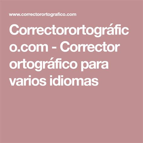 Correctorortográfico.com   Corrector ortográfico para ...