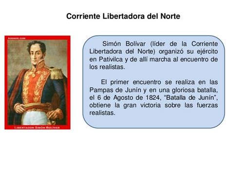 Corriente Libertadora del Norte Simón Bolívar  líder de la ...