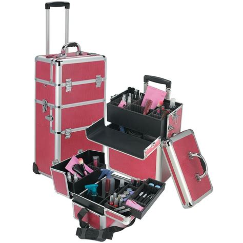 Cosmetology Bag On Wheels | ... Cosmetic Box Train Case ...