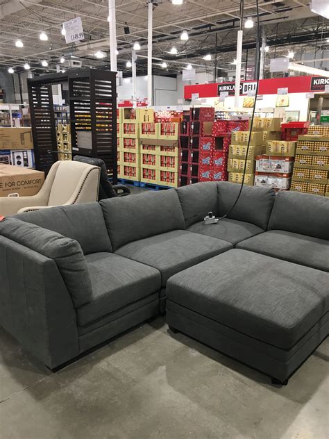 Costco 5 pieces 1149$ | Sectional sofa with chaise, Grey sectional sofa ...