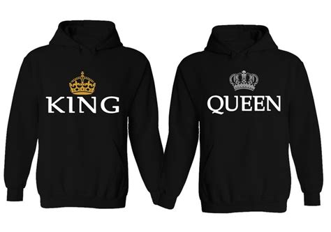 Couple Hoodie   King & Queen Matching His and Her Hoodies ...