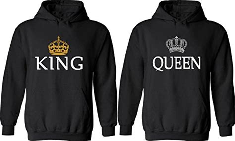 Couple Hoodies   King & Queen Matching His and Her Hoodies ...