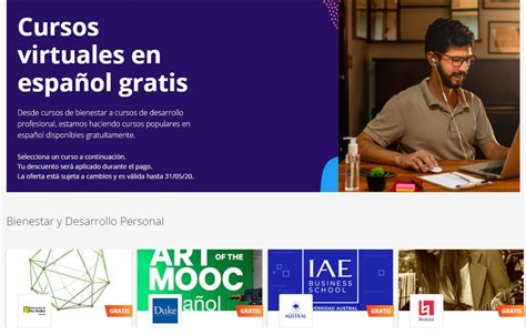 Coursera ofrece cursos virtuales en español con certificado gratis por ...