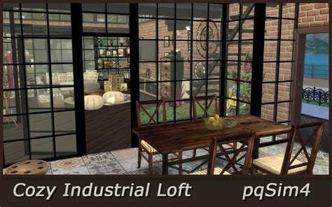 Cozy Industrial Loft. Sims 4 Custom Content.