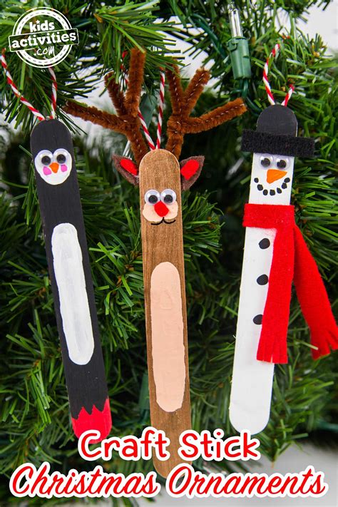Craft Stick Ornaments To Make This Holiday Season!