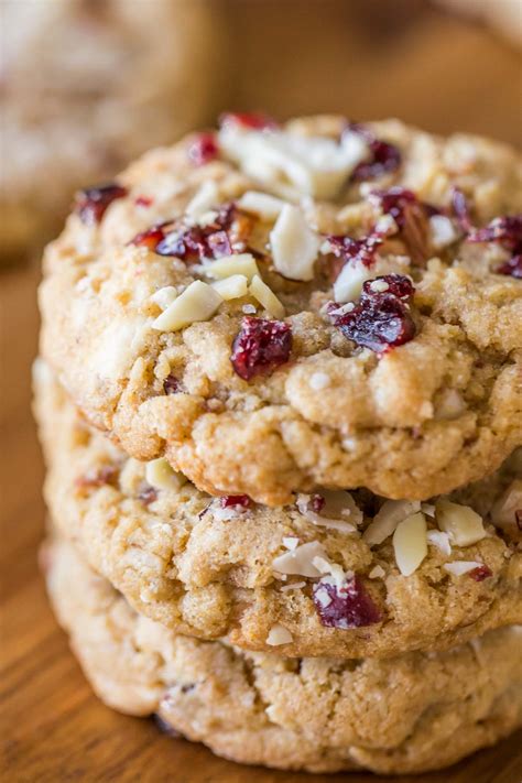 Cranberry Almond White Chocolate Chunk Cookies   Lovely ...