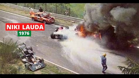 CRASH DE NIKI LAUDA A NURBURING 1976!!!   YouTube