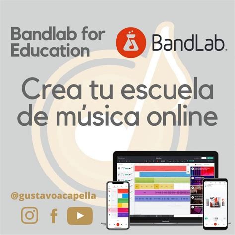 Crea tu escuela virtual de música con BandLab for education