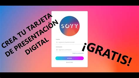 Crea tu tarjeta de presentación digital GRATIS   Tutorial Soyy   YouTube
