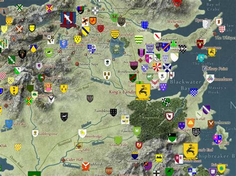 Crean un mapa interactivo de Juego de Tronos