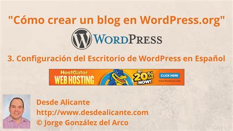 Crear un blog con WordPress 3/3 : Configuración del ...