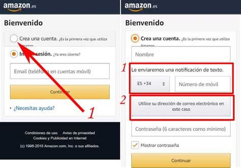 Crear una cuenta en Amazon gratis y sin tarjeta de crédito
