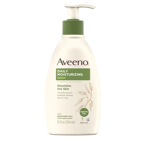 Crema hidratante con Avena para piel seca, Aveeno ...