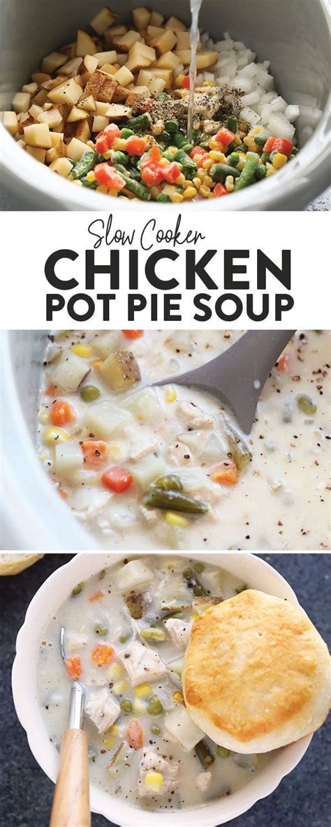 Crockpot Chicken Pot Pie Soup that packs all the ...