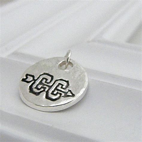 Cross Country Charm Hand Stamped Silver on Etsy   Etsy