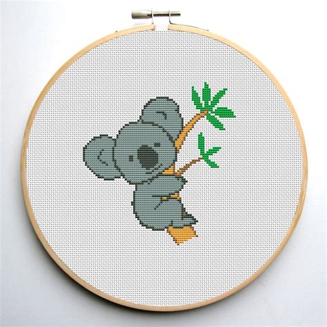 Cross stitch pattern PDF Cute Koala Instant Download