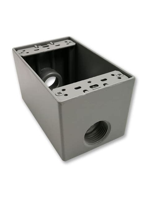 CRR319   Caja rectangular 2 x 4 metálica 3 salidas 1  Rawelt