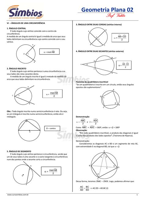 CSim 05   Resumo   Geometria Plana 02