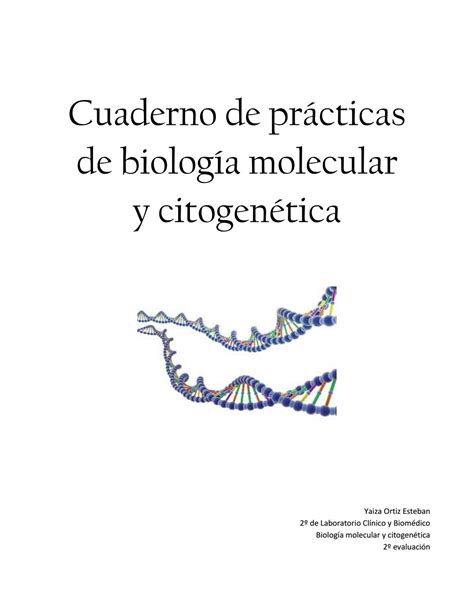 Cuaderno de biología molecular by Yores   Issuu