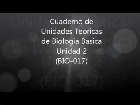 Cuaderno de Unidades Teoricas de Biologia Basica Unidad 2 ...