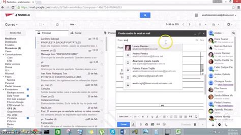 Cuadro de Excel en Gmail, sin perder el formato del cuadro ...