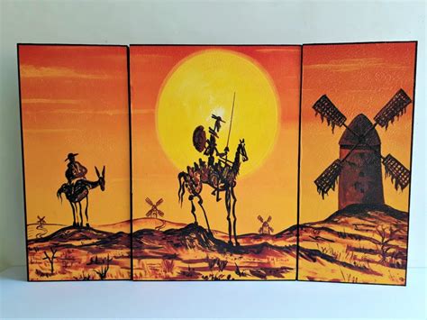 Cuadro Decorativo Don Quijote X192   $ 350.00 en Mercado Libre