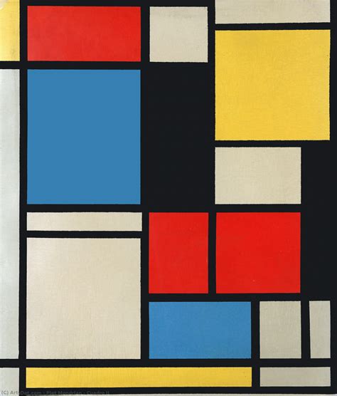 Cuadro II   Piet Mondrian | WikiOO.org   백과 사전