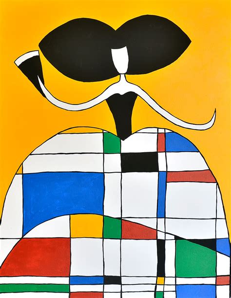 Cuadro Menina Mondrian  bci1022
