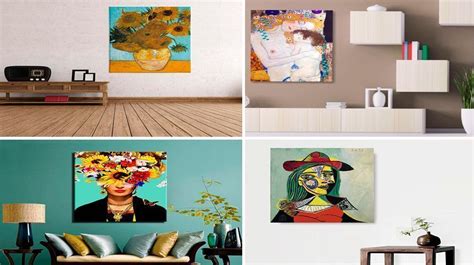 Cuadros Famosos Dalí Van Gogh Picasso Frida【Compra Barato】