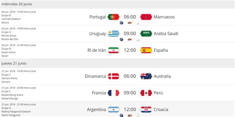 ¿Cuáles partidos quieres ver? Aquí, calendario completo del Mundial ...