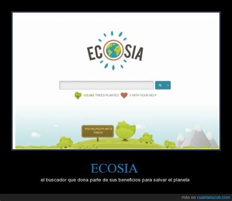 ¡Cuánta razón! / ¿Qué es Ecosia? ¡Un eco buscador!
