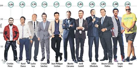¿Cuánto miden los rostros masculinos de la TV chilena ...