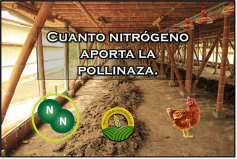 Cuanto nitrógeno aporta la pollinaza a los cultivos