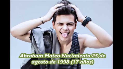 Cuantos Años Tiene Abraham Mateo En El 2015   YouTube