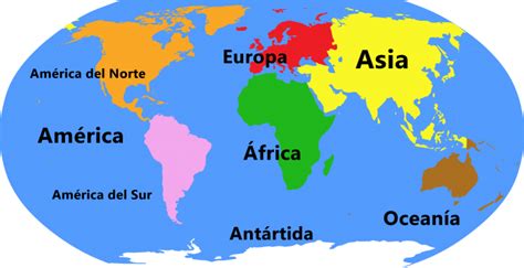 ¿Cuántos continentes hay en el mundo? ¿Cuáles son ...
