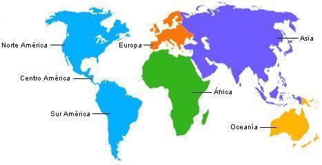 Cuántos continentes hay y sus nombres   ¡CON MAPAS Y ESQUEMAS!