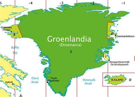 Cuántos husos horarios tiene Groenlandia   Groenlandia